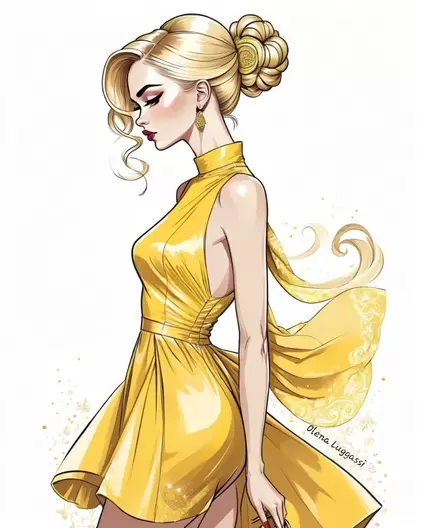Olena Luggassi fashion design, how to draw fashion figures, faces, illustrations. Fashion illustration and Shoe design online courses. Free 