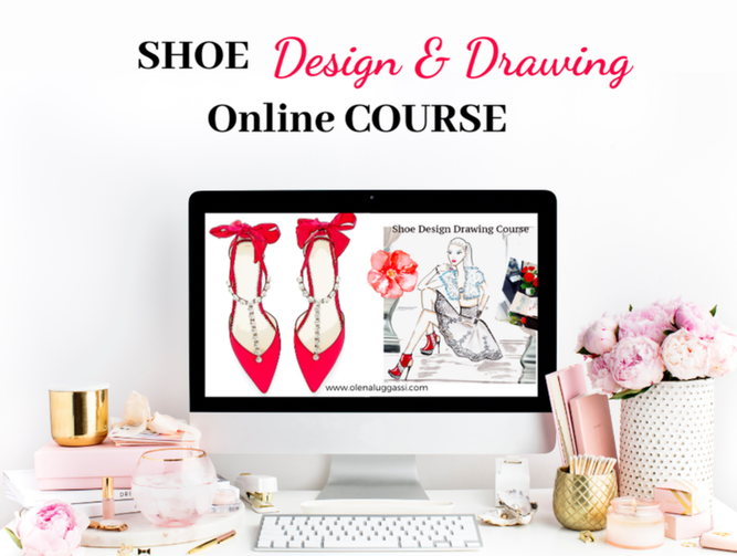 Shoe design course, shoe drawing course, fashion online course, draw shoe designs, design collection of shoes, online shoe design course