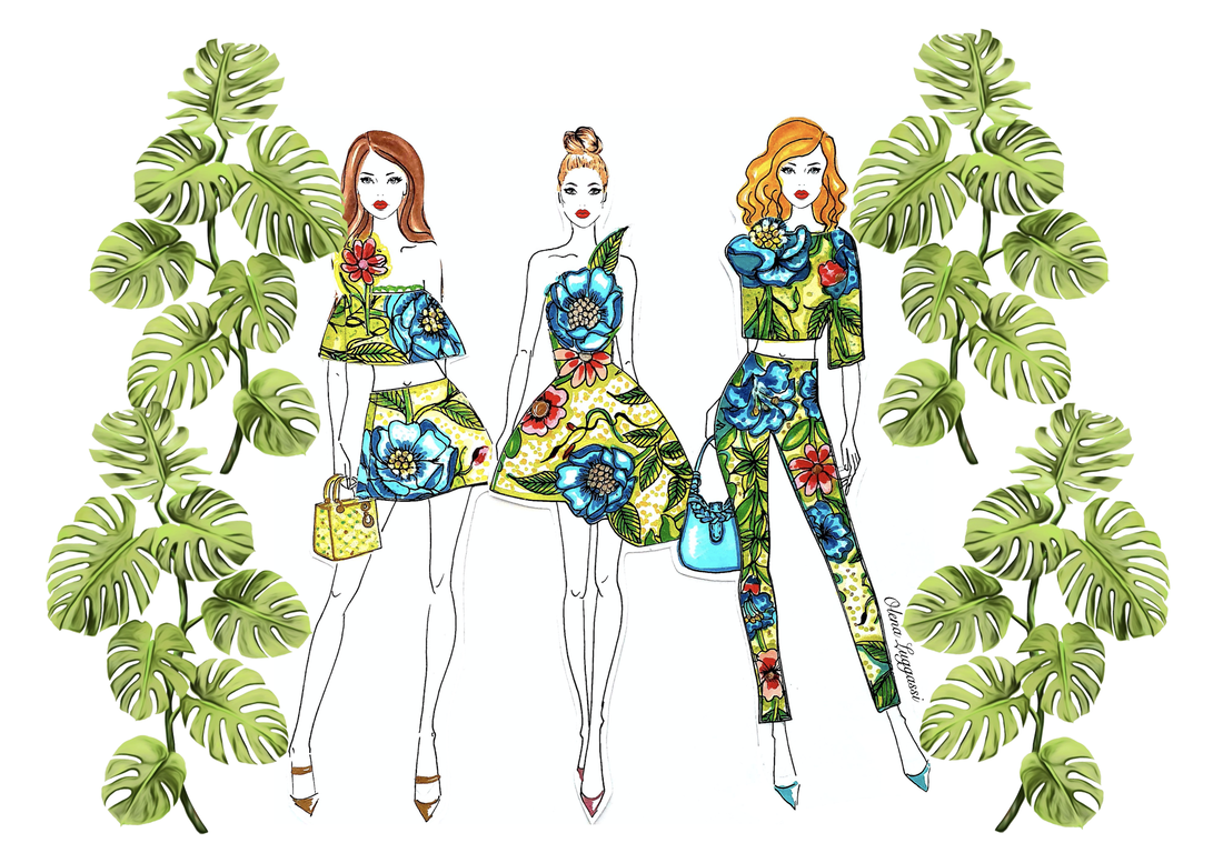 Free fashion illustration online course, drawing fashion illustrations, Olena Luggassi